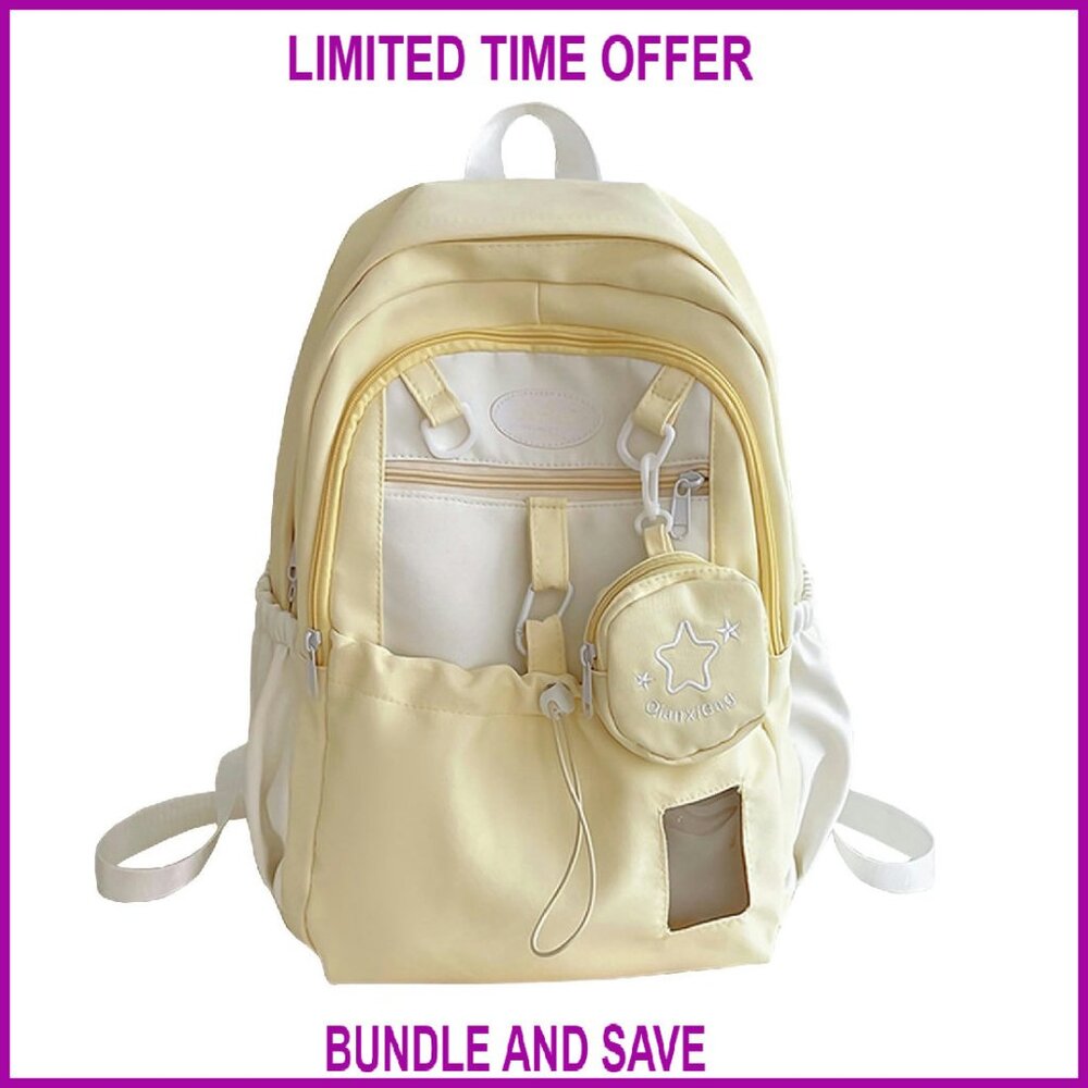 16" Laptop Backpack With 7 Pockets Adjustable Straps Large Capacity